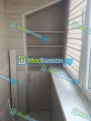 Шкаф на балкон купить в Щёлково на заказ недорого от МосБалкон