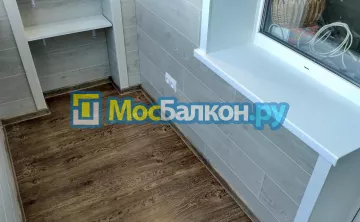 Отделка балкона и лоджии пластиковыми ПВХ панелями в Щёлково от компании МосБалкон