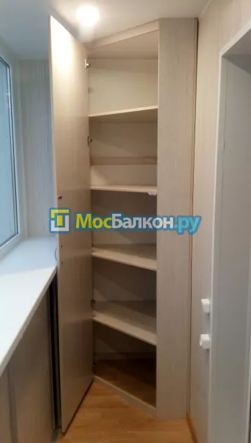 Шкаф на балкон купить в Щёлково на заказ недорого от МосБалкон