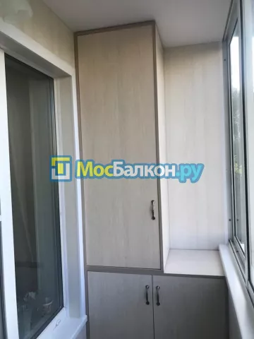 Шкаф на балкон купить в Щёлково на заказ недорого от МосБалкон