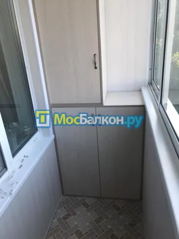Шкаф на балкон купить в Щёлково на заказ недорого от МосБалкон