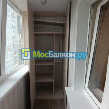 Шкаф на балкон купить в Щёлково на заказ недорого от МосБалкон