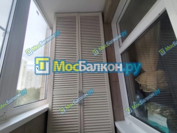 Шкаф на балкон купить в Щёлково на заказ недорого от МосБалкон