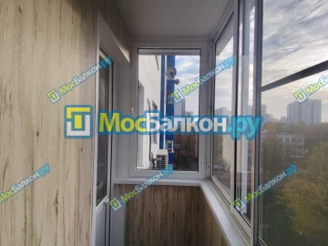 Отделка балкона и лоджии пластиковыми ПВХ панелями в Щёлково от компании МосБалкон