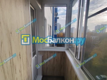 Отделка балкона и лоджии пластиковыми ПВХ панелями в Щёлково от компании МосБалкон
