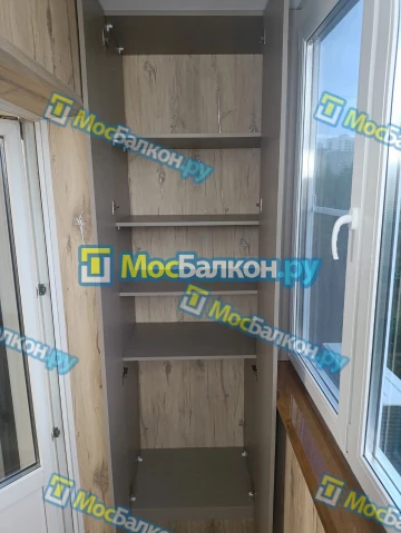 Шкаф на балкон купить в Щёлково на заказ недорого от МосБалкон