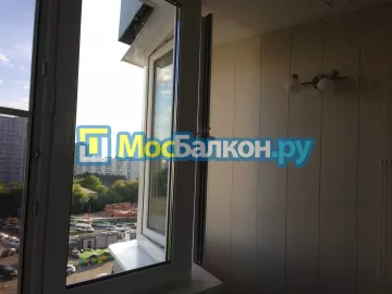 Отделка балкона и лоджии пластиковыми ПВХ панелями в Щёлково от компании МосБалкон