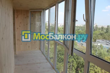 Отделка балкона и лоджии пластиковыми ПВХ панелями в Щёлково от компании МосБалкон