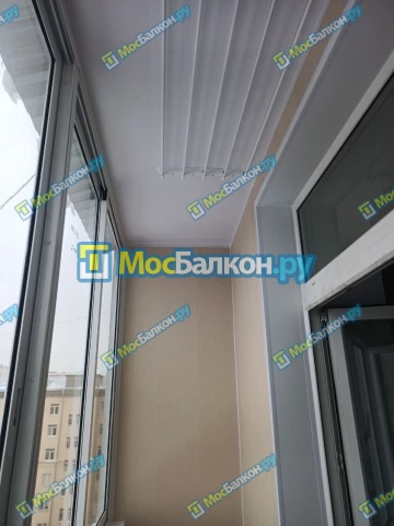 Отделка балкона и лоджии пластиковыми ПВХ панелями в Щёлково от компании МосБалкон