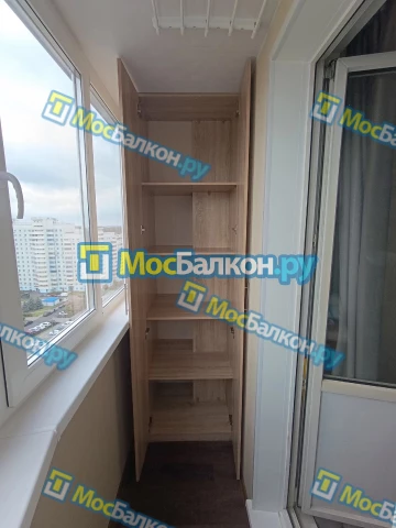 Шкаф на балкон купить в Щёлково на заказ недорого от МосБалкон