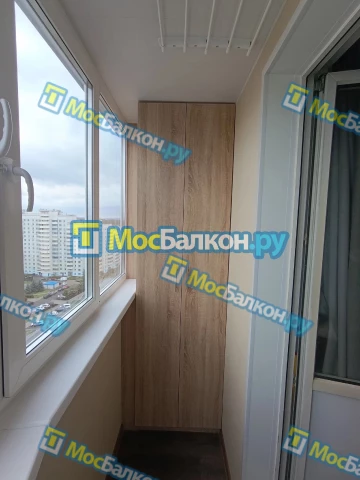 Шкаф на балкон купить в Щёлково на заказ недорого от МосБалкон