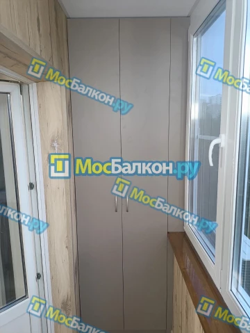 Шкаф на балкон купить в Щёлково на заказ недорого от МосБалкон