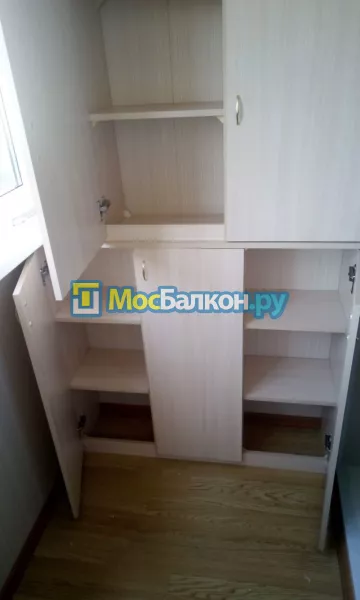 Шкаф на балкон купить в Щёлково на заказ недорого от МосБалкон