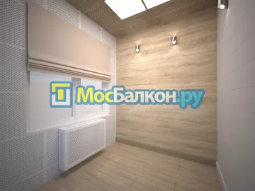 Отделка балкона и лоджии пластиковыми ПВХ панелями в Щёлково от компании МосБалкон