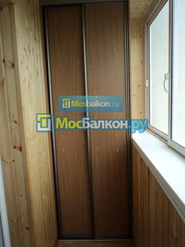 Шкаф на балкон купить в Щёлково на заказ недорого от МосБалкон