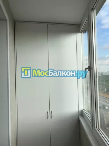 Шкаф на балкон купить в Щёлково на заказ недорого от МосБалкон