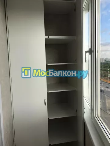 Шкаф на балкон купить в Щёлково на заказ недорого от МосБалкон