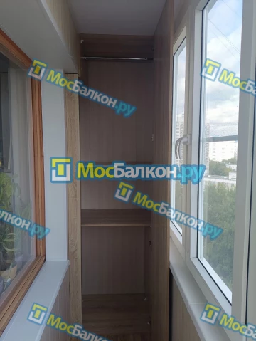 Шкаф на балкон купить в Щёлково на заказ недорого от МосБалкон