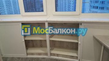 Шкаф на балкон купить в Щёлково на заказ недорого от МосБалкон